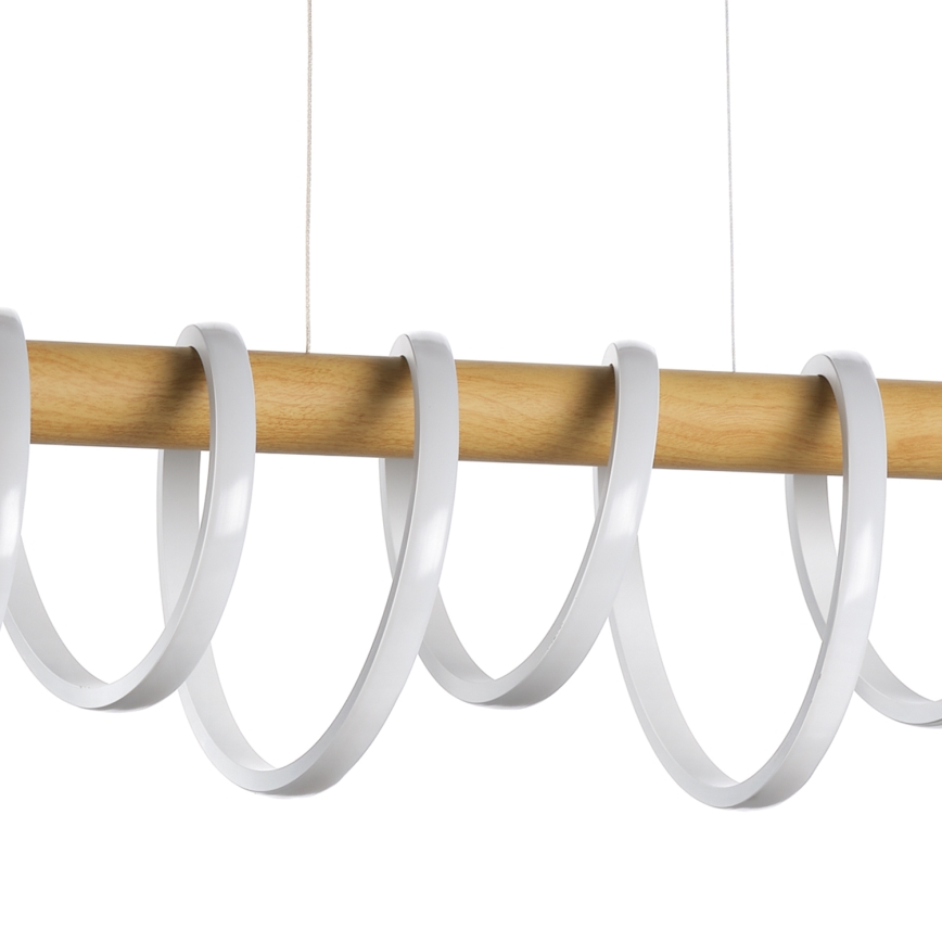 ONLI - LED Lustr na lanku NILO LED/70W/230V 4000K hnědá/bílá