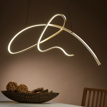 ONLI - LED Lustr na lanku SIGN LED/42W/230V 4000K zlatá