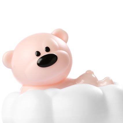 ONLI - LED Nabíjecí dětské noční světlo NUVOLINA LED/2,5W/5V 300 mAh mědvěd/růžová