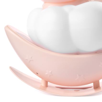 ONLI - LED Nabíjecí dětské noční světlo NUVOLINA LED/2,5W/5V 300 mAh mědvěd/růžová