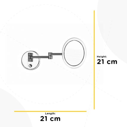 ONLI - LED Nástěnné kosmetické zrcátko RIM LED/4,2W/230V 4000K IP44
