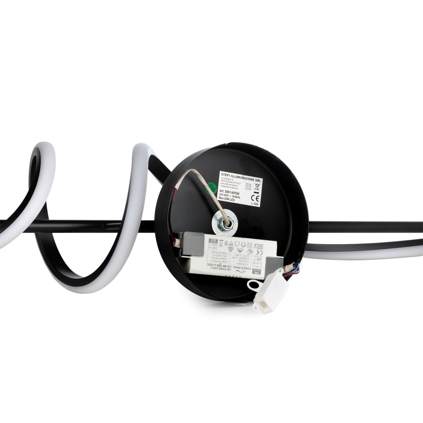 ONLI - LED Nástěnné svítidlo TWIST LED/25W/230V 4000K černá