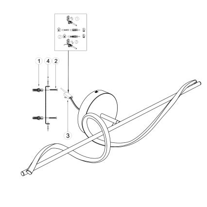 ONLI - LED Nástěnné svítidlo TWIST LED/25W/230V 4000K černá