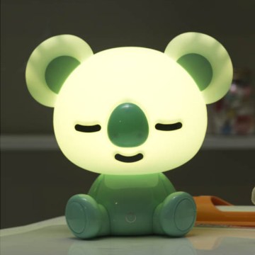 ONLI - LED Stmívatelná dětská noční lampička PUPPIES LED/3W/230V 20 cm koala/zelená