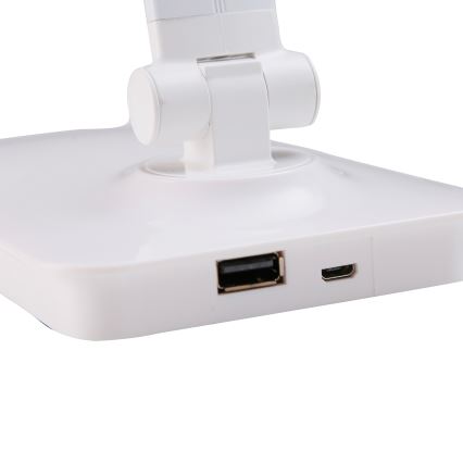 ONLI - LED Stmívatelná dotyková stolní lampa s USB portem DESKI LED/7W/230V 4000K bílá