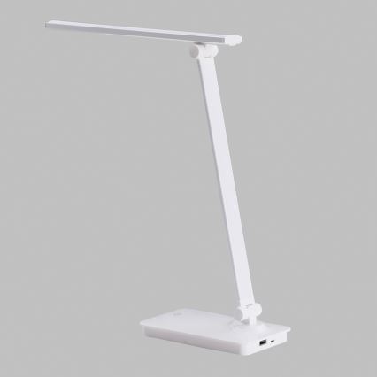 ONLI - LED Stmívatelná dotyková stolní lampa s USB portem DESKI LED/7W/230V 4000K bílá