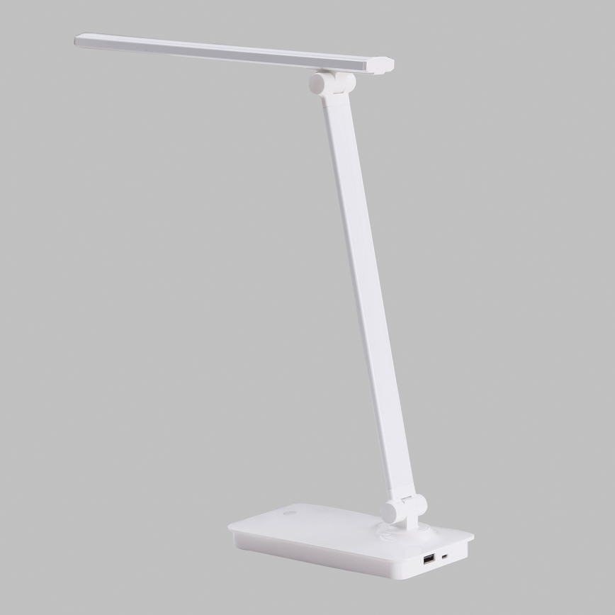 ONLI - LED Stmívatelná dotyková stolní lampa s USB portem DESKI LED/7W/230V 4000K bílá