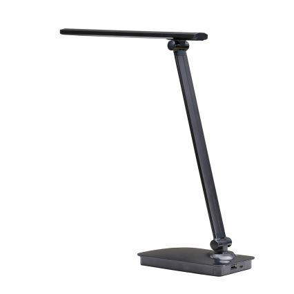 ONLI - LED Stmívatelná stolní lampa s USB portem DESKI LED/7W/230V 4000K černá