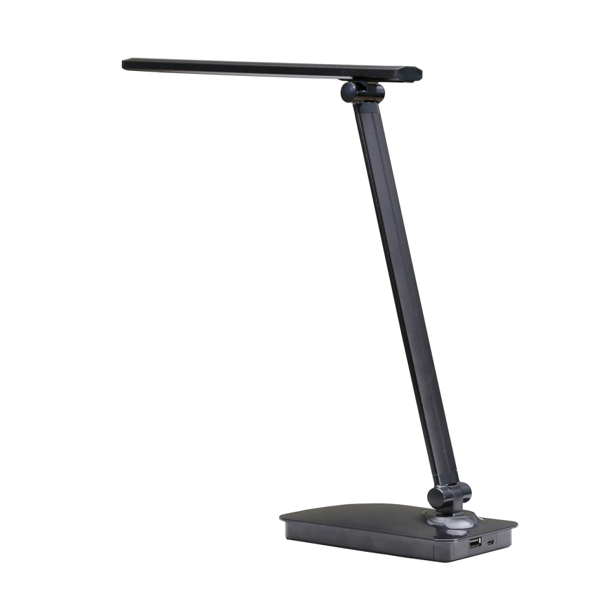 ONLI - LED Stmívatelná stolní lampa s USB portem DESKI LED/7W/230V 4000K černá
