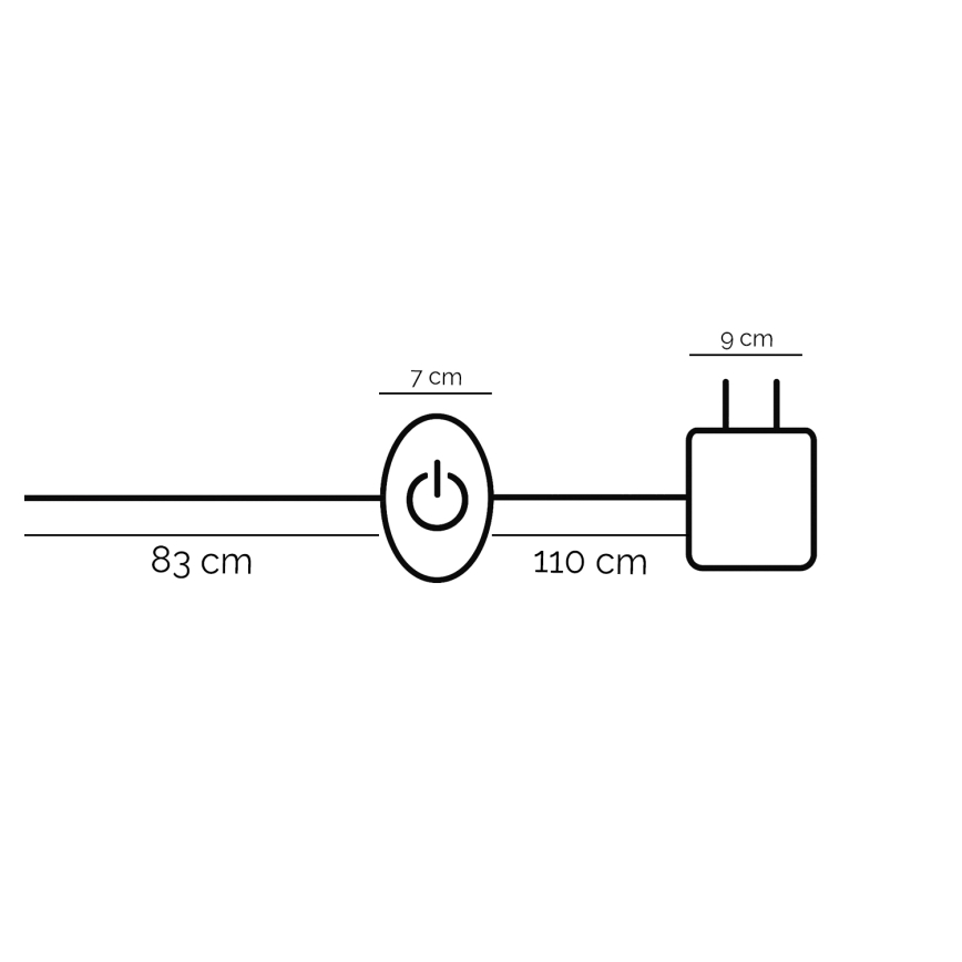 ONLI -  LED Stojací lampa DAFNE LED/38W/230V 4000K černá