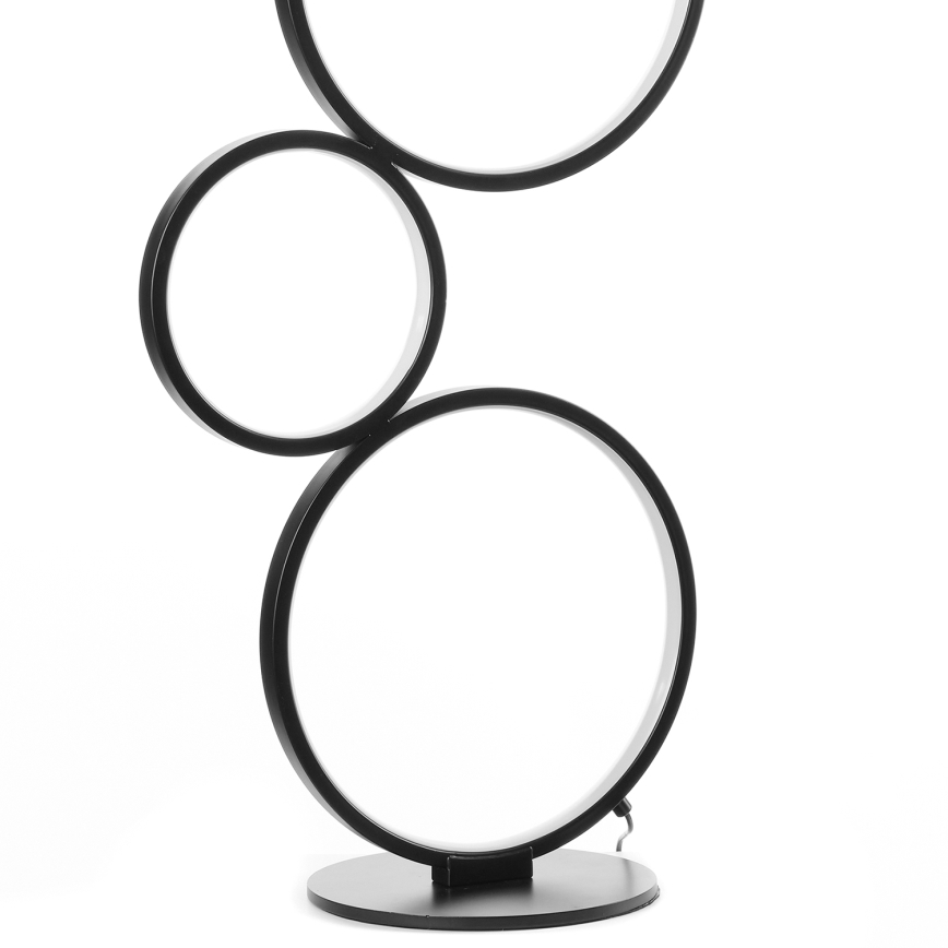 ONLI - LED Stojací lampa RINGS LED/58W/230V 4000K černá