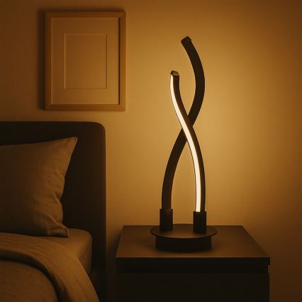 ONLI - LED Stolní lampa DAFNE LED/12W/230V 4000K 50 cm černá