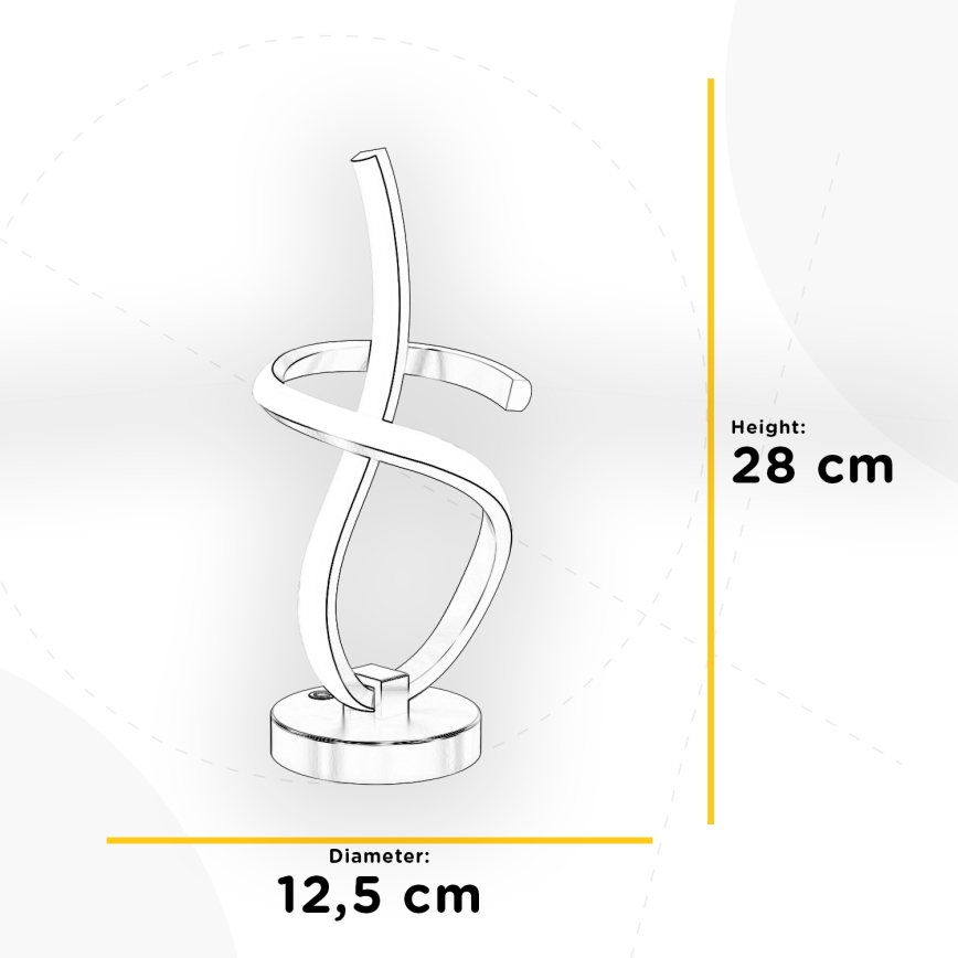 ONLI - LED Stolní lampa KIRA LED/10W/230V 4000K 28 cm zlatá