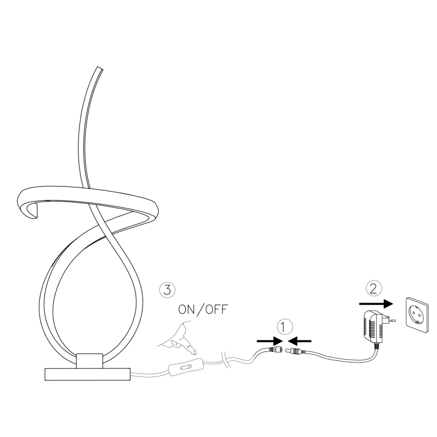 ONLI - LED Stolní lampa KIRA LED/10W/230V 4000K 28 cm zlatá