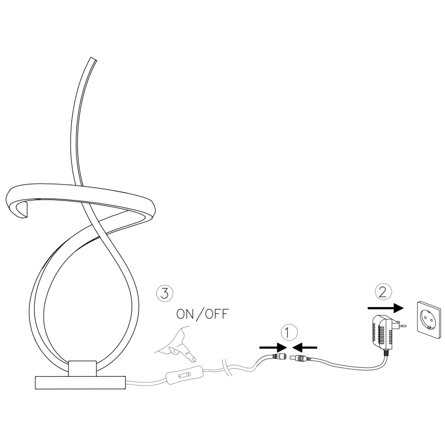 ONLI - LED Stolní lampa KIRA LED/12W/230V 4000K 38,5 cm zlatá