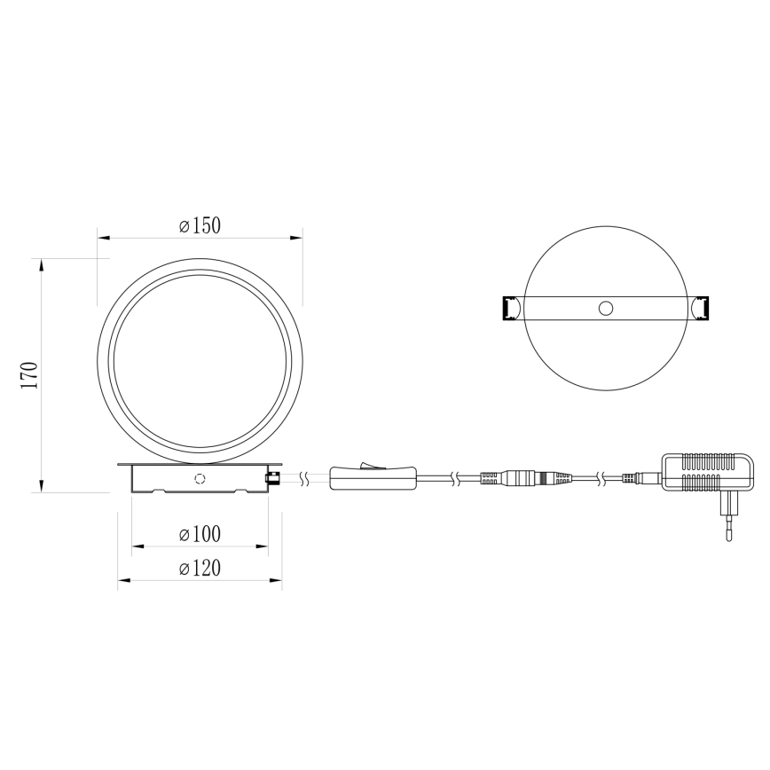 ONLI - LED Stolní lampa NOELIA LED/4W/230V 17 cm zlatá