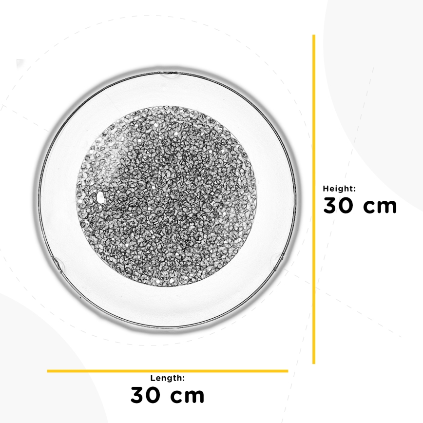 ONLI - LED Stropní svítidlo BRILL LED/12W/230V 4000K pr. 30 cm