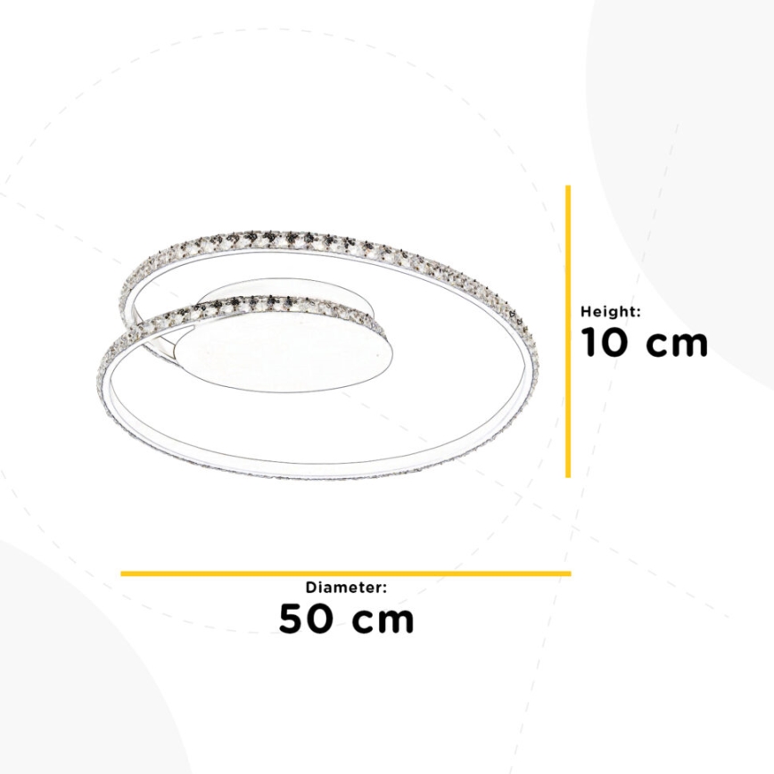 ONLI - LED Stropní svítidlo EDEN LED/26W/230V 4500K pr. 50 cm bílá