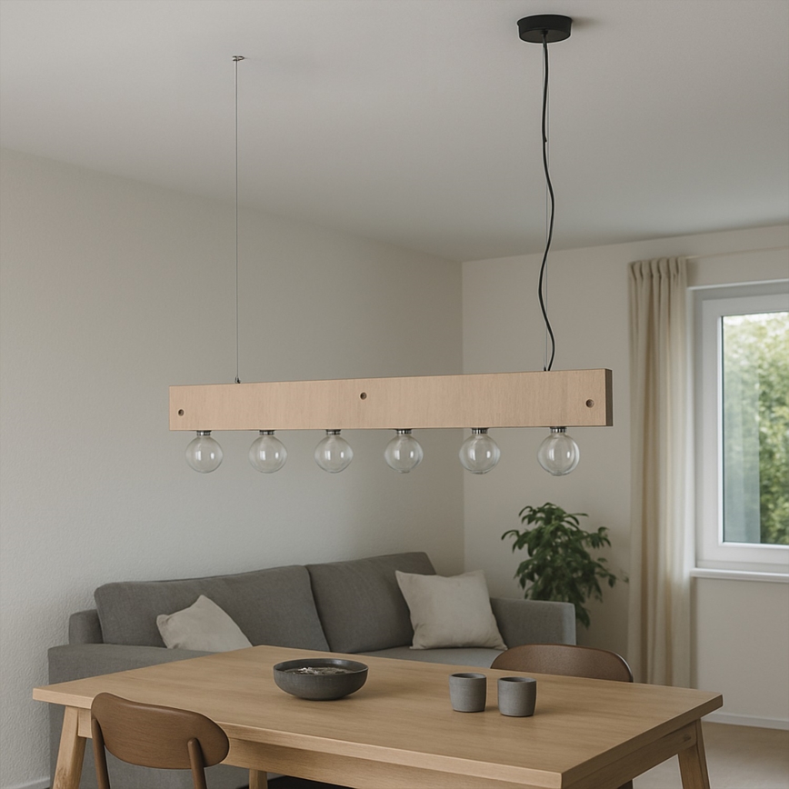 ONLI - Lustr na lanku ARGO 6xE27/22W/230V béžová