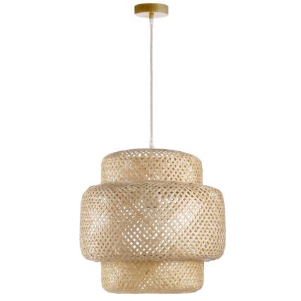 ONLI - Lustr na lanku BAMBOO 1xE27/22W/230V bambus