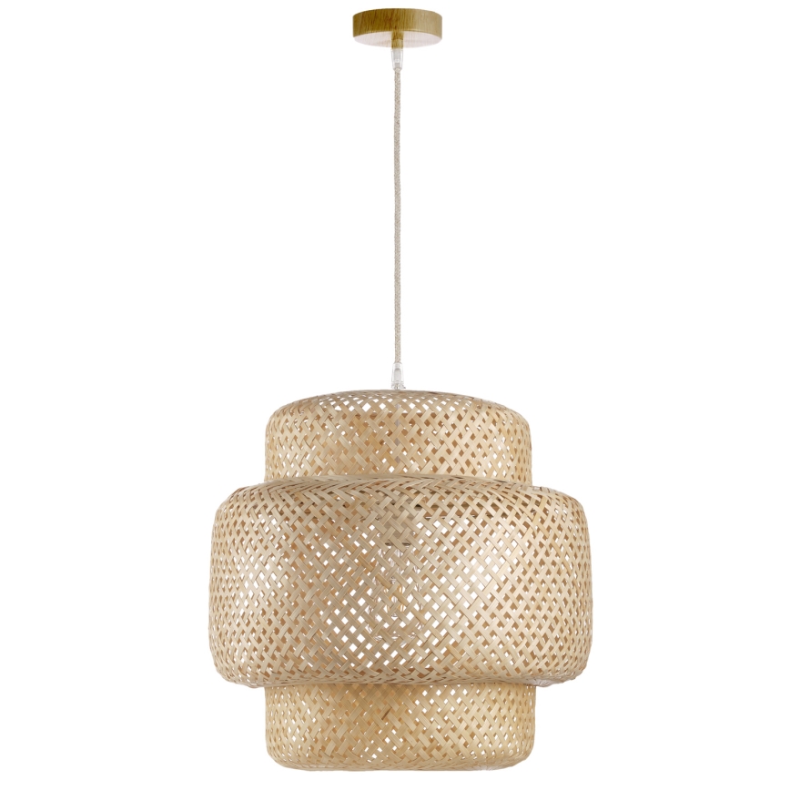 ONLI - Lustr na lanku BAMBOO 1xE27/22W/230V bambus