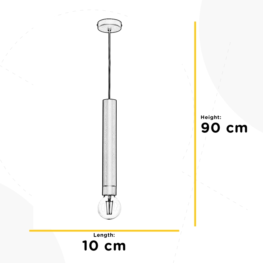 ONLI - Lustr na lanku DORA 1xE27/15W/230V černá