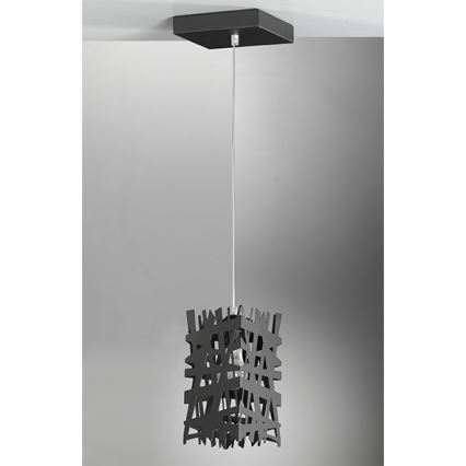 ONLI - Lustr na lanku FORESTA 1xE27/15W/230V černá