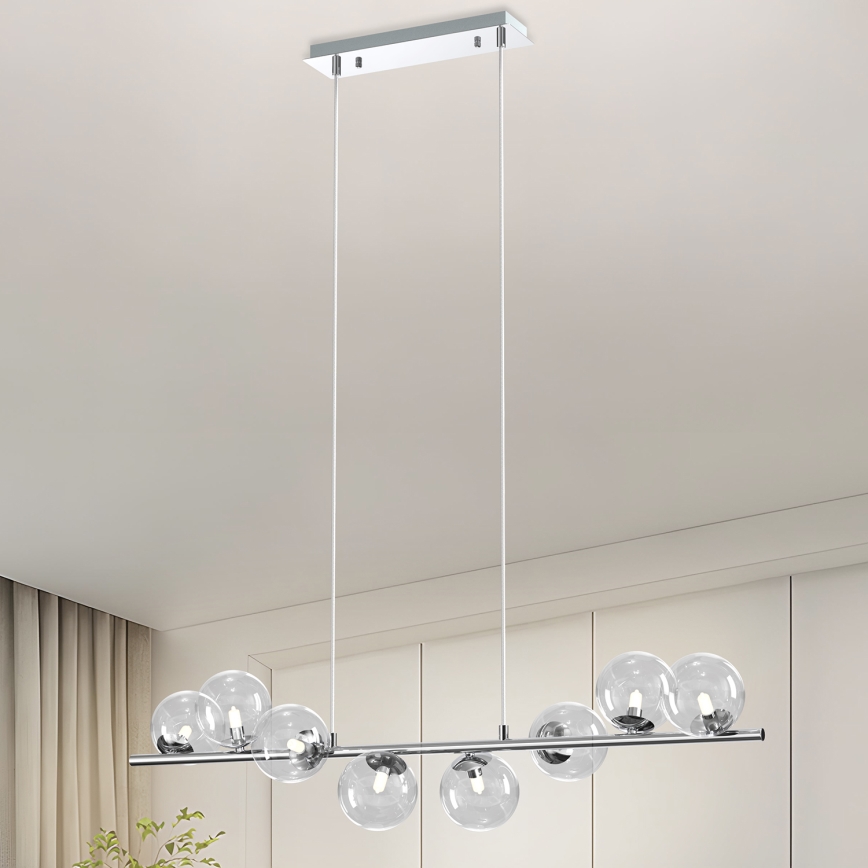 ONLI - Lustr na lanku KIMBERLY 8xG9/6W/230V lesklý chrom
