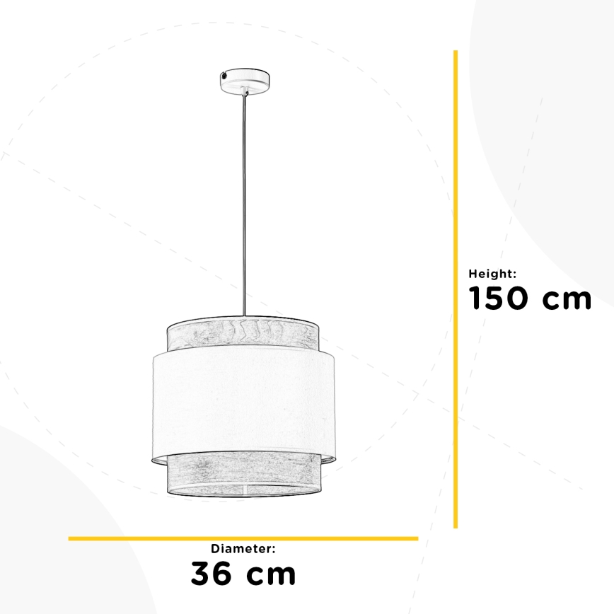 ONLI - Lustr na lanku LICIA 1xE27/22W/230V