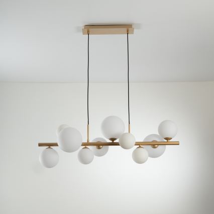 ONLI - Lustr na lanku PALOMA 10xG9/3W/230V zlatá