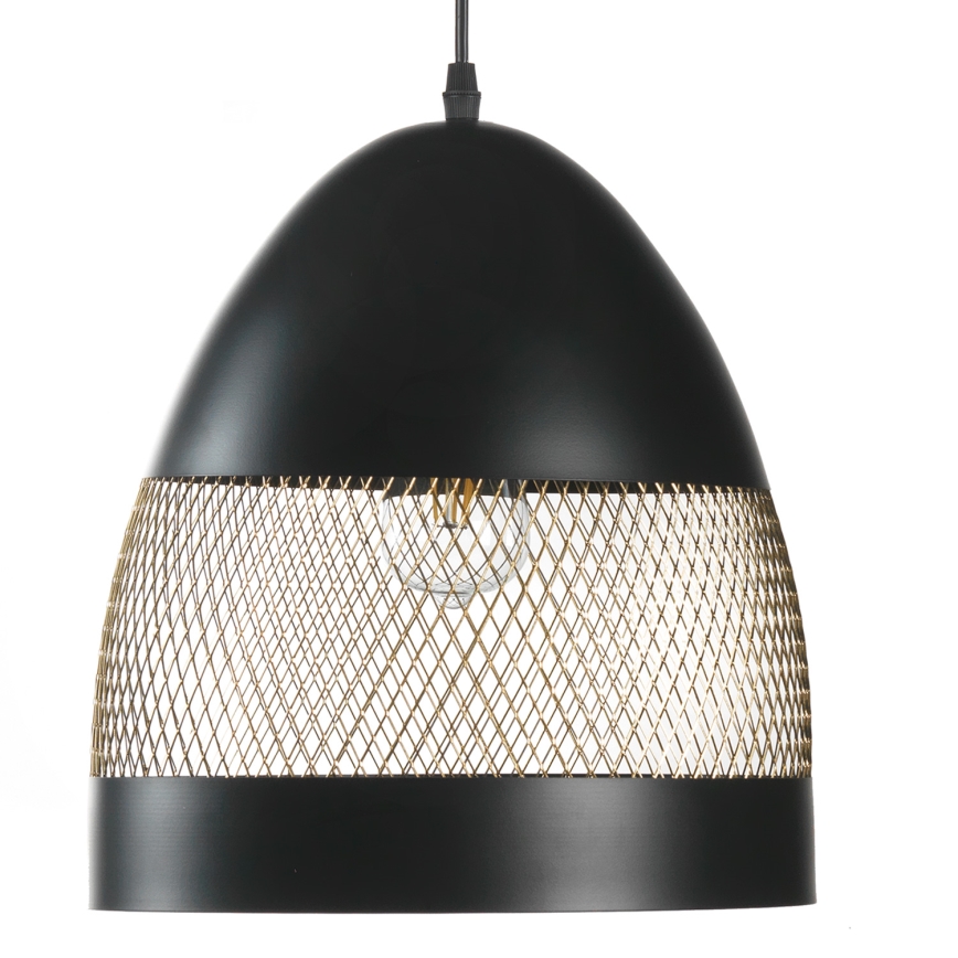 ONLI - Lustr na lanku POLLY 1xE27/22W/230V černá