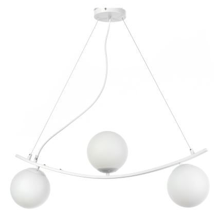 ONLI - Lustr na lanku TRIO 3xE14/6W/230V bílá