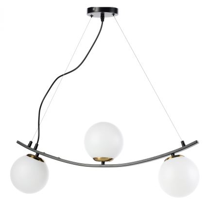 ONLI - Lustr na lanku TRIO 3xE14/6W/230V černá