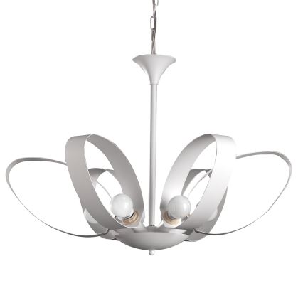 ONLI - Lustr na řetězu SERENA 6xE14/6W/230V bílá