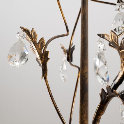 ONLI - Lustr na řetězu TERESA 3xE14/6W/230V bronzová