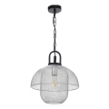 ONLI - Lustr na řetězu ZAIR 1xE27/22W/230V černá/stříbrná