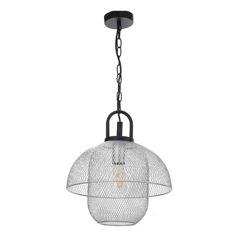ONLI - Lustr na řetězu ZAIR 1xE27/22W/230V černá/stříbrná