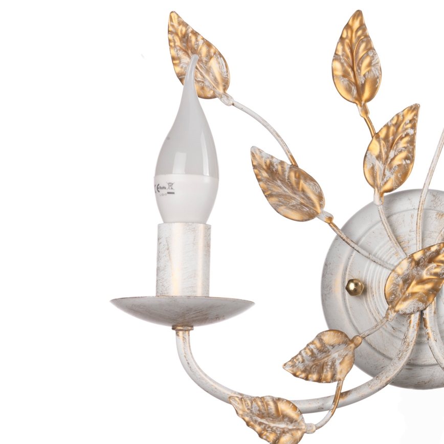 ONLI - Nástěnné svítidlo COLLANA 1xE14/6W/230V bílá/zlatá