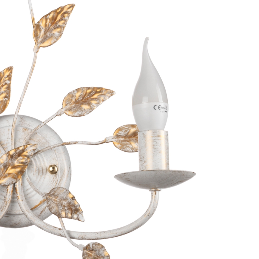 ONLI - Nástěnné svítidlo COLLANA 1xE14/6W/230V bílá/zlatá