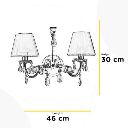 ONLI - Nástěnné svítidlo JACQUELINE 2xE14/6W/230V