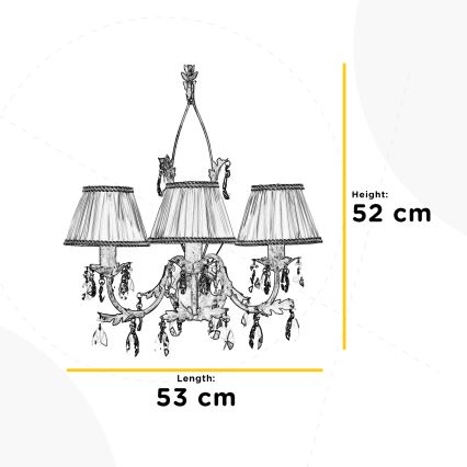 ONLI - Nástěnné svítidlo KAREN 3xE14/6W/230V bílá