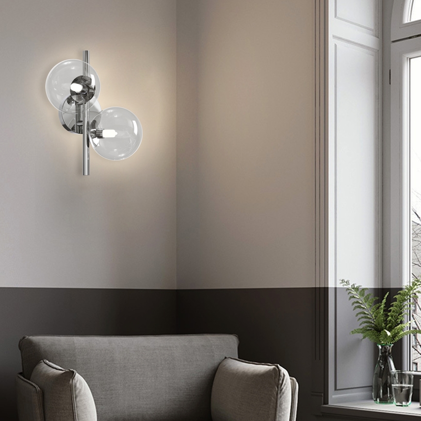 ONLI - Nástěnné svítidlo KIMBERLY 2xG9/6W/230V lesklý chrom