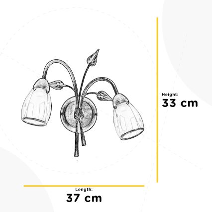 ONLI - Nástěnné svítidlo LILIANA 2xE14/6W/230V