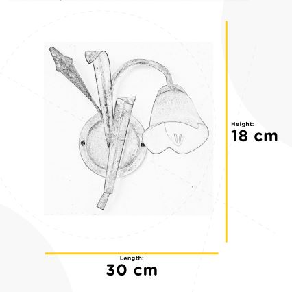 ONLI - Nástěnné svítidlo LUCREZIA 1xE14/6W/230V krémová