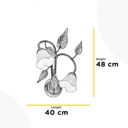 ONLI - Nástěnné svítidlo MIRANDA 2xE14/6W/230V