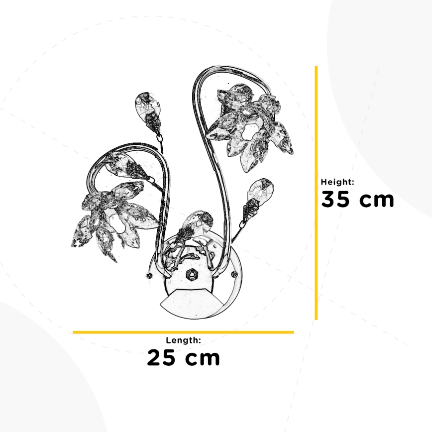ONLI - Nástěnné svítidlo NINFEA 2xG9/6W/230V