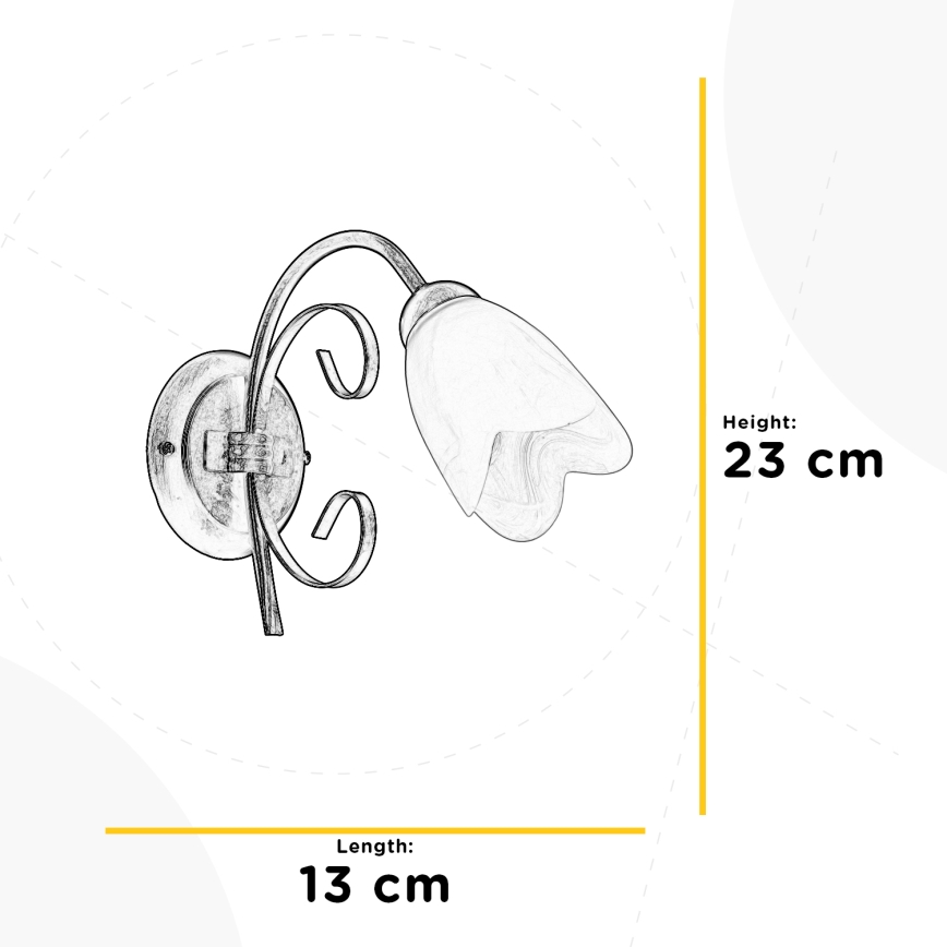 ONLI - Nástěnné svítidlo ODINO 1xE14/6W/230V