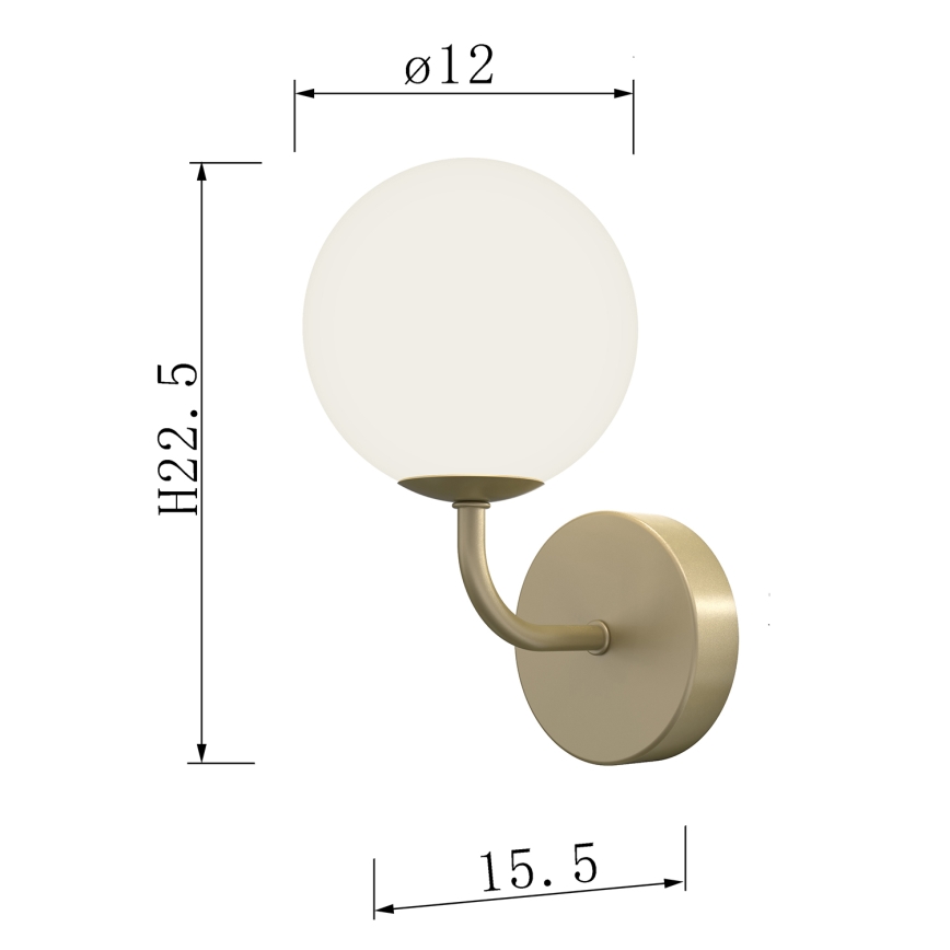 ONLI - Nástěnné svítidlo PALOMA 1xG9/10W/230V zlatá