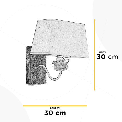 ONLI - Nástěnné svítidlo SEREGON 1xE27/22W/230V