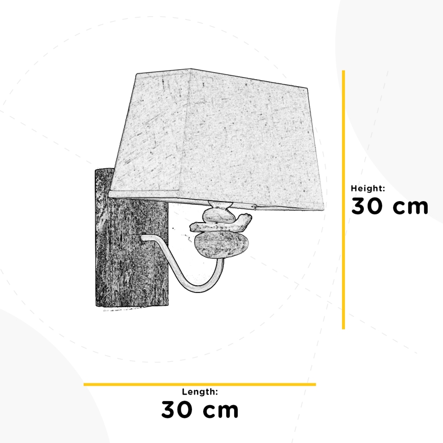 ONLI - Nástěnné svítidlo SEREGON 1xE27/22W/230V